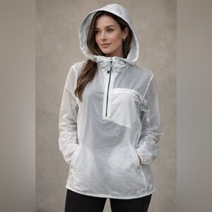 Lululemon women’s‎ Step Out Anorak Packable Rain jacket mint green size medium